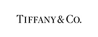 Alt' tag: 'Black and white logo of Tiffany & Co. featuring the iconic brand name.